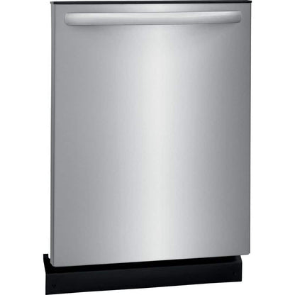 24 in Top Control Built in Tall Tub Dishwasher with Plastic Tub in Stainless Steel with 4-Cycles