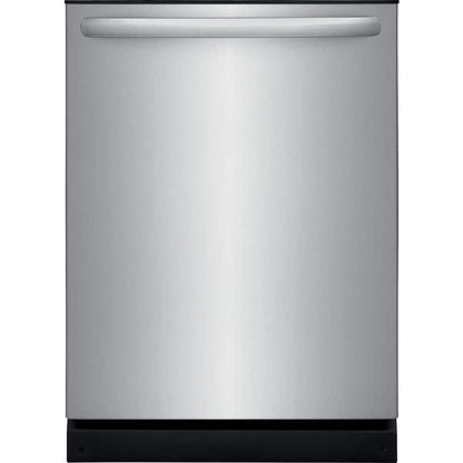 24 in Top Control Built in Tall Tub Dishwasher with Plastic Tub in Stainless Steel with 4-Cycles