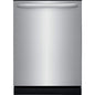 24 in Top Control Built in Tall Tub Dishwasher with Plastic Tub in Stainless Steel with 4-Cycles