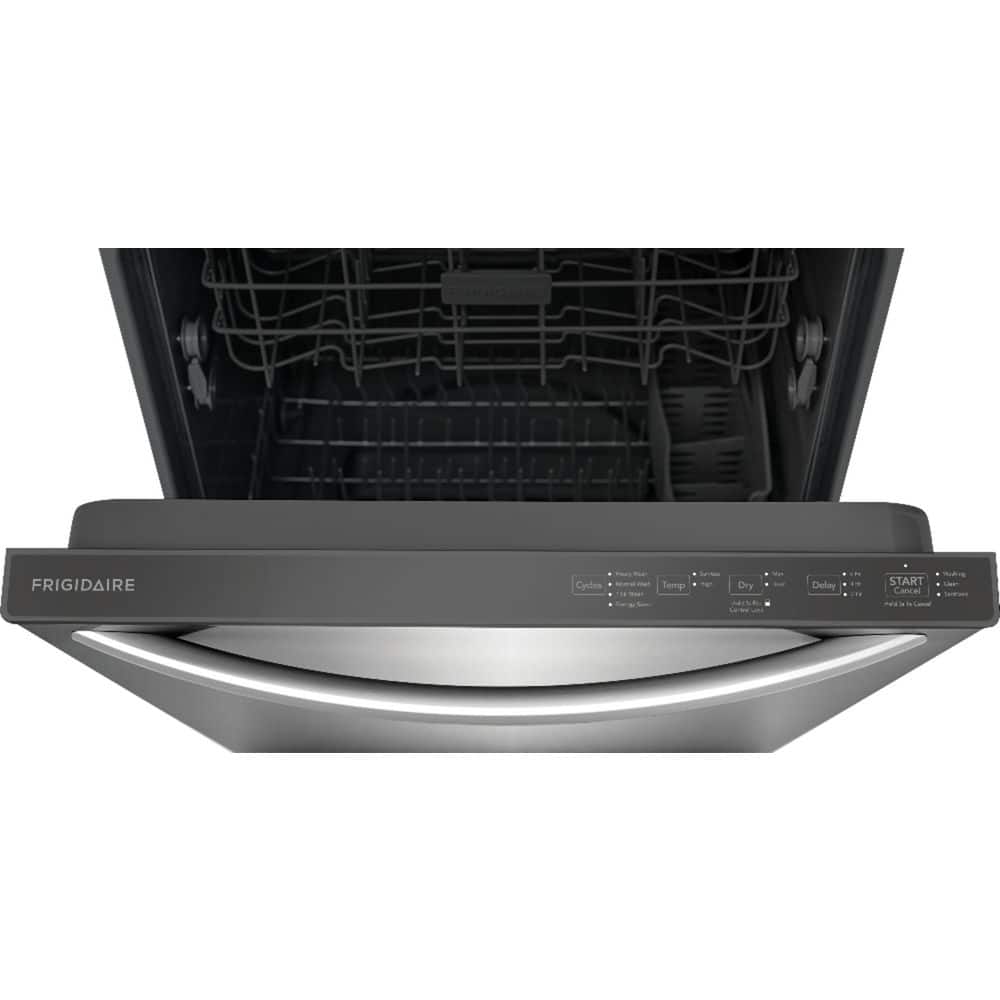 24 in Top Control Built in Tall Tub Dishwasher with Plastic Tub in Stainless Steel with 4-Cycles