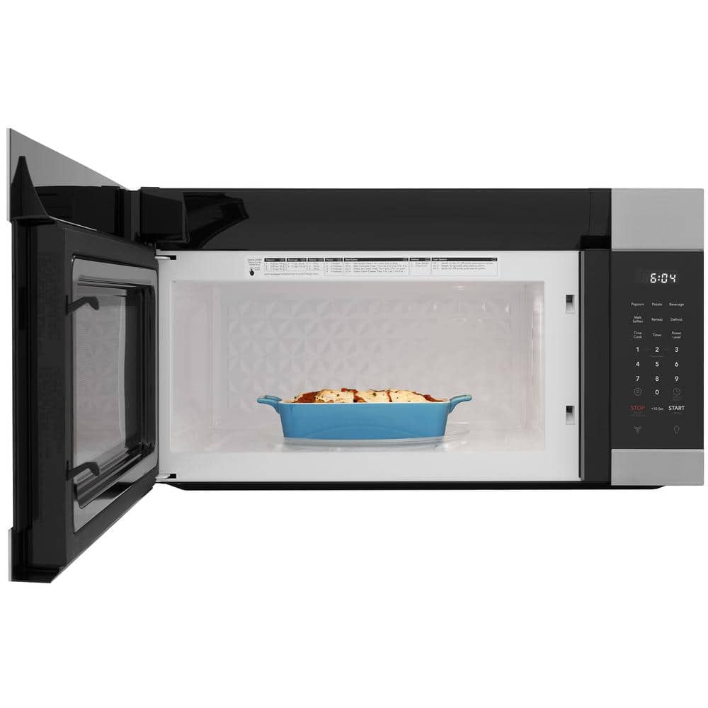 30 In. Over-The-Range Microwave in Stainless Steel with Dishwasher Safe Grease Filter and Vent