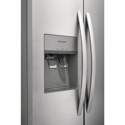 33 In. 22.3 Cu. Ft. Standard Depth Side by Side Refrigerator in Stainless Steel