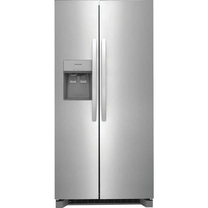 33 In. 22.3 Cu. Ft. Standard Depth Side by Side Refrigerator in Stainless Steel