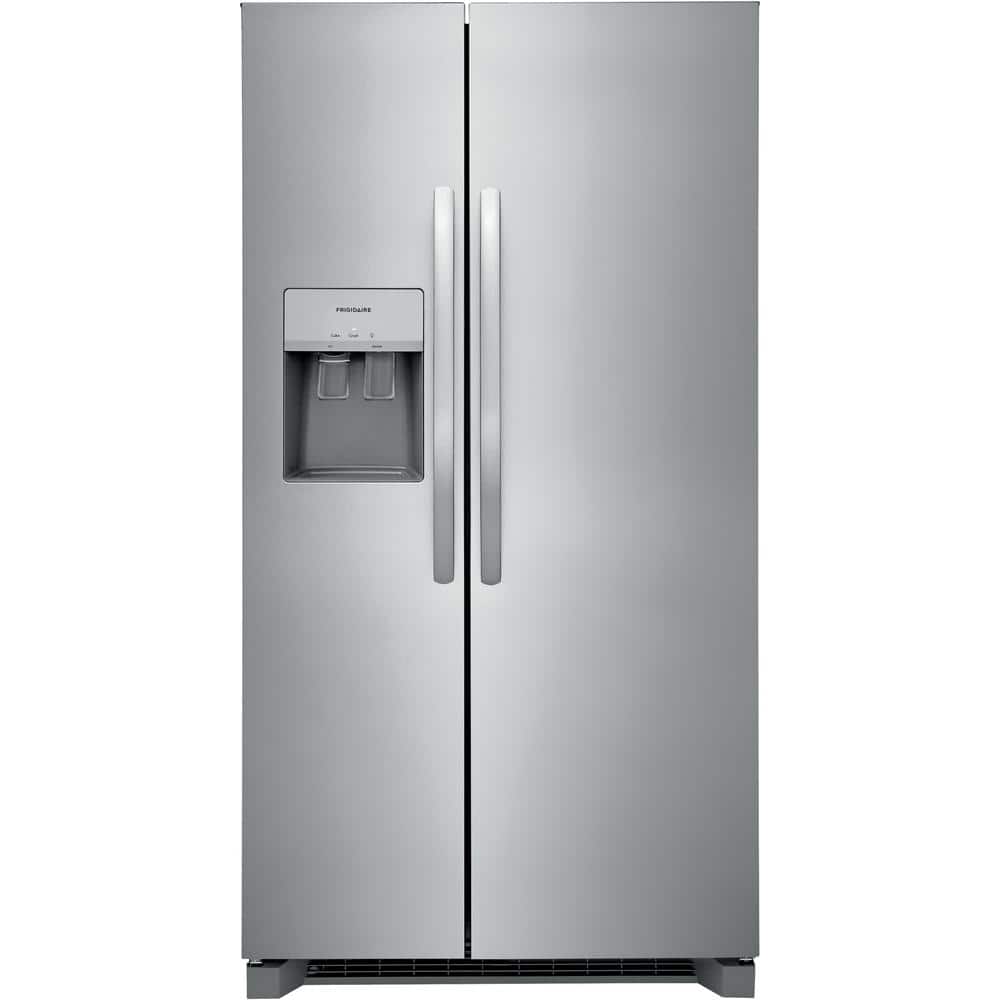 36 In. 26 Cu. Ft. Standard Depth Side by Side Refrigerator in Stainless Steel