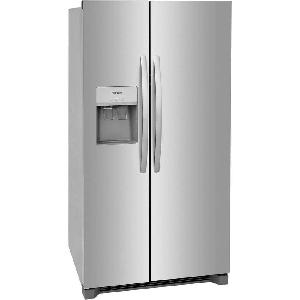 36 In. 26 Cu. Ft. Standard Depth Side by Side Refrigerator in Stainless Steel