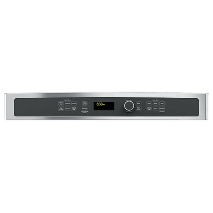 30 In. Double Electric Wall Oven with Built-In Microwave in Stainless Steel