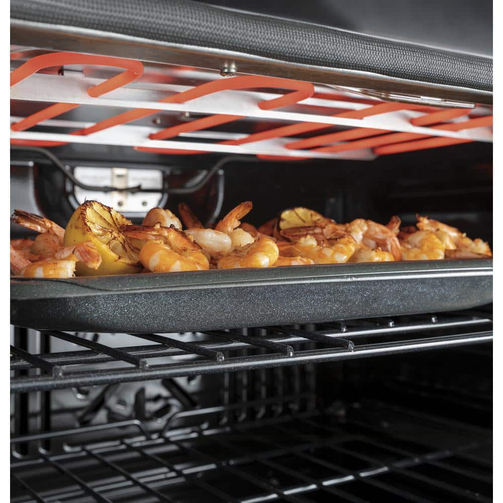 30 In. Smart Double Electric Wall Oven with Self Clean in Stainless Steel
