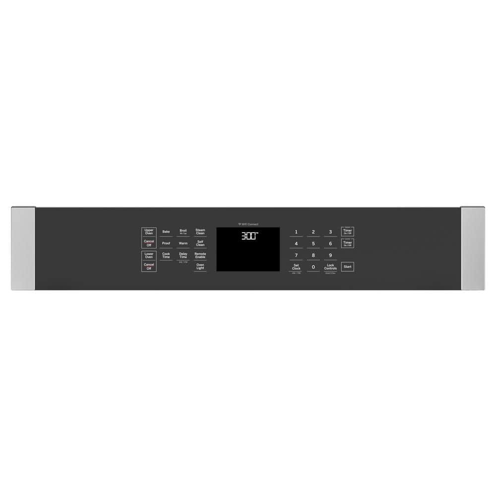 30 In. Smart Double Electric Wall Oven with Self Clean in Stainless Steel