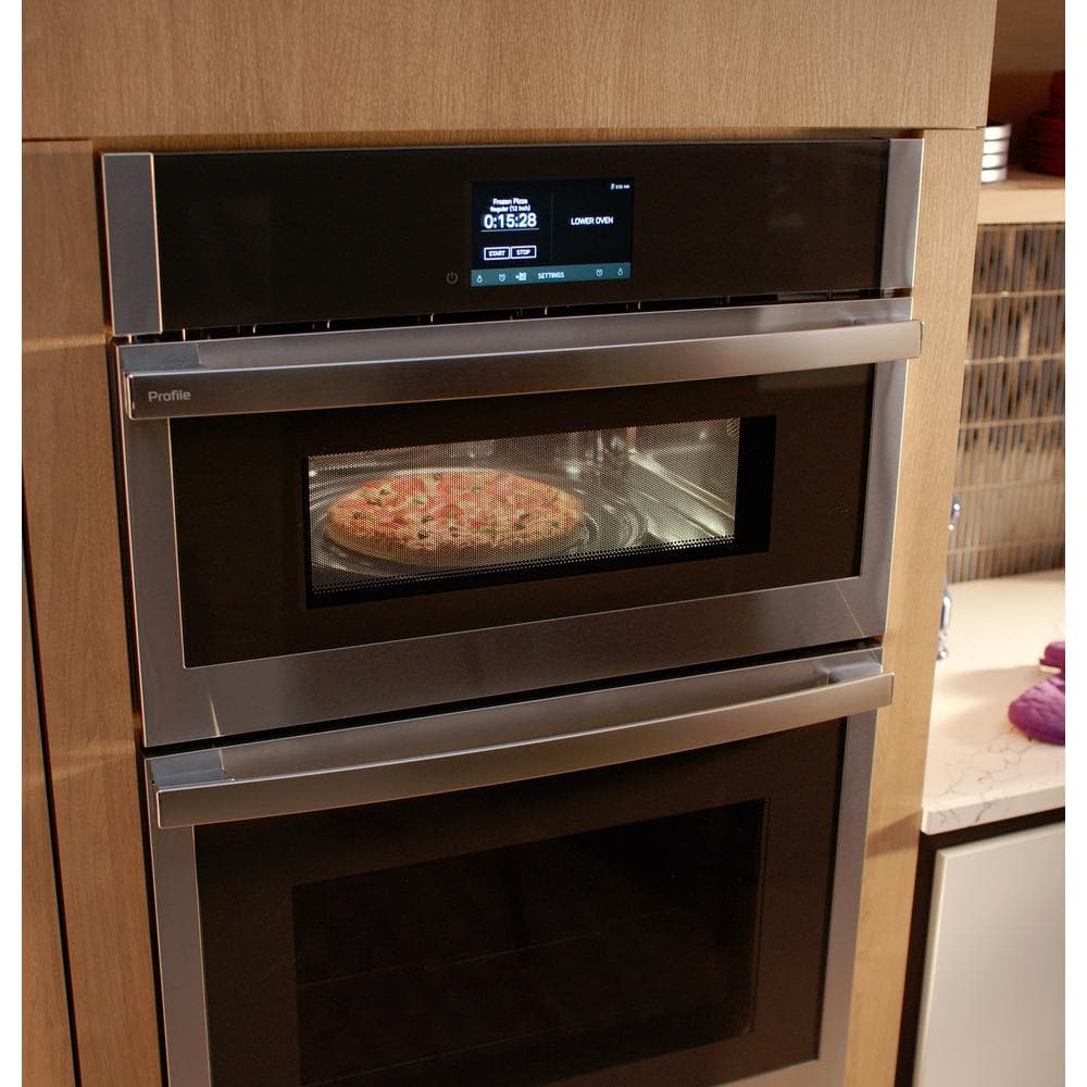 Profile 30 In. Combination Double Electric Wall Oven with Convection, Air Fry, and Self-Cleaning with Steam Clean