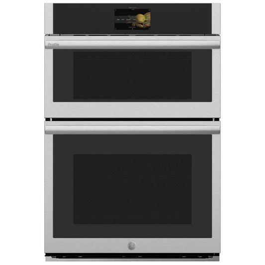 Profile 30 In. Combination Double Electric Wall Oven with Convection, Air Fry, and Self-Cleaning with Steam Clean