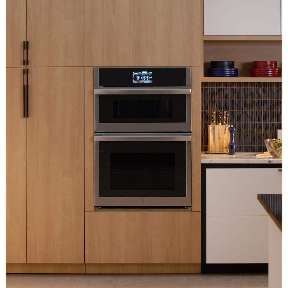 Profile 30 In. Combination Double Electric Wall Oven with Convection, Air Fry, and Self-Cleaning with Steam Clean