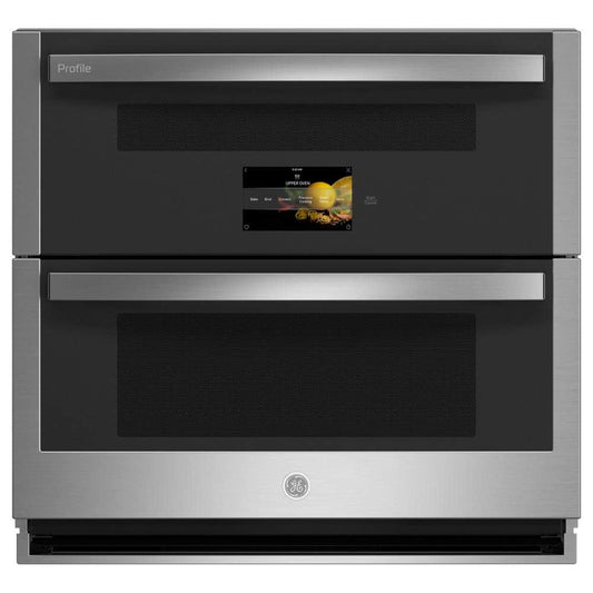 Profile 30 In. Smart Double Electric Wall Oven with Convection and Self Clean in Stainless Steel