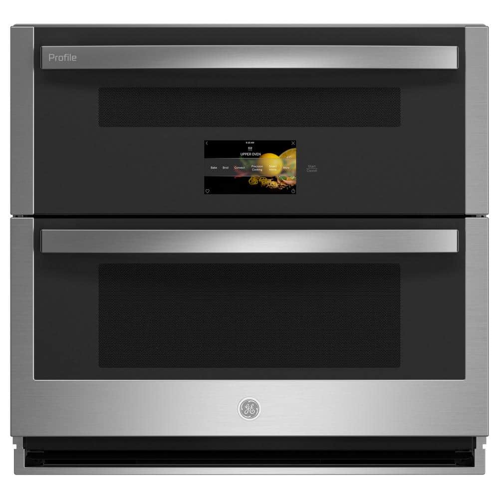 Profile 30 In. Smart Double Electric Wall Oven with Convection and Self Clean in Stainless Steel