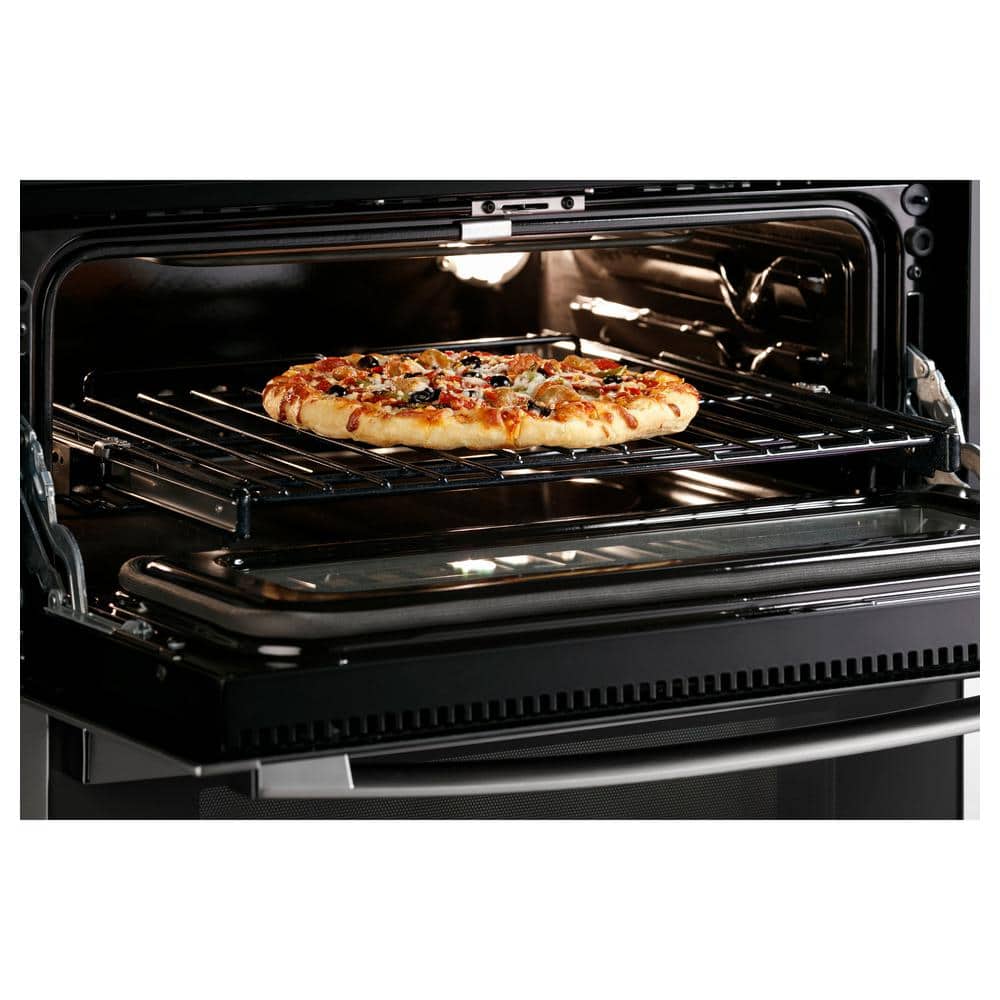 Profile 30 In. Smart Double Electric Wall Oven with Convection and Self Clean in Stainless Steel