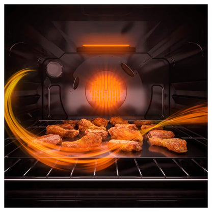 30 In. 6.8 Cu. Ft. Freestanding Double Oven Gas Range in Stainless Steel with Convection and Air Fry