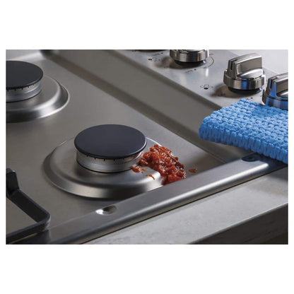 30 In. Gas Cooktop in Stainless Steel with 4-Burners Including Power Burners
