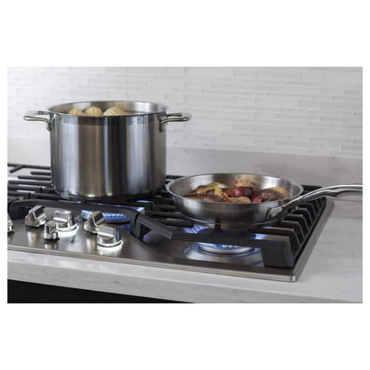 Profile 36 In. Gas Cooktop in Stainless Steel with 5 Burners Including Power Boil Burners