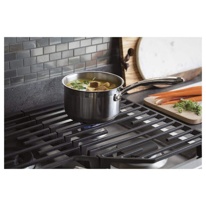 Profile 36 In. Gas Cooktop in Stainless Steel with 5 Burners Including Power Boil Burners