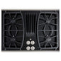 Profile 30 In. Gas Downdraft Cooktop in Stainless Steel with 4 Burners