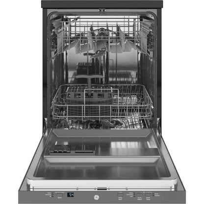 24 In. Top Control Portable Stainless Steel Dishwasher with Stainless Steel Interior, Sanitize, 54 Dba
