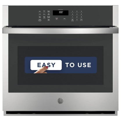 30 In. Smart Single Electric Wall Oven Self-Cleaning in Stainless Steel