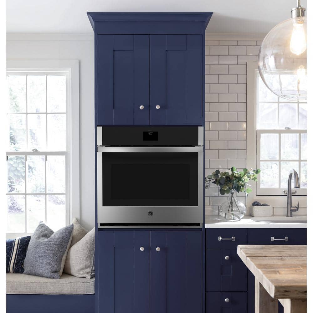 30 In. Single Smart Convection Wall Oven with No-Preheat Air Fry in Stainless Steel
