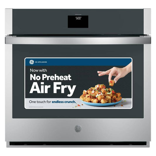 30 In. Single Smart Convection Wall Oven with No-Preheat Air Fry in Stainless Steel