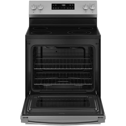 30 In. 4 Burner Element Free-Standing Electric Range in Stainless Steel W/Stainless Knobs