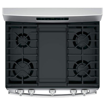 30 In. 5.0 Cu. Ft. Freestanding Gas Range in Stainless Steel with Griddle