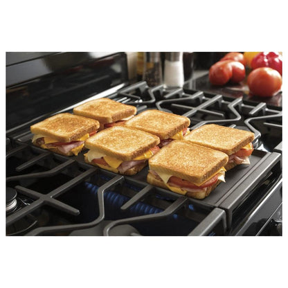 30 In. 5.0 Cu. Ft. Freestanding Gas Range in Stainless Steel with Griddle
