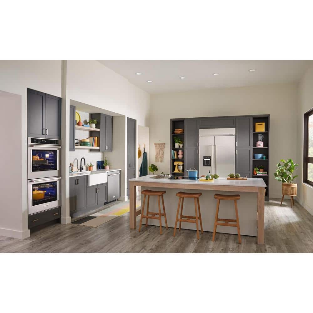 30 In. Double Electric Wall Oven with Convection Self-Cleaning in Stainless Steel