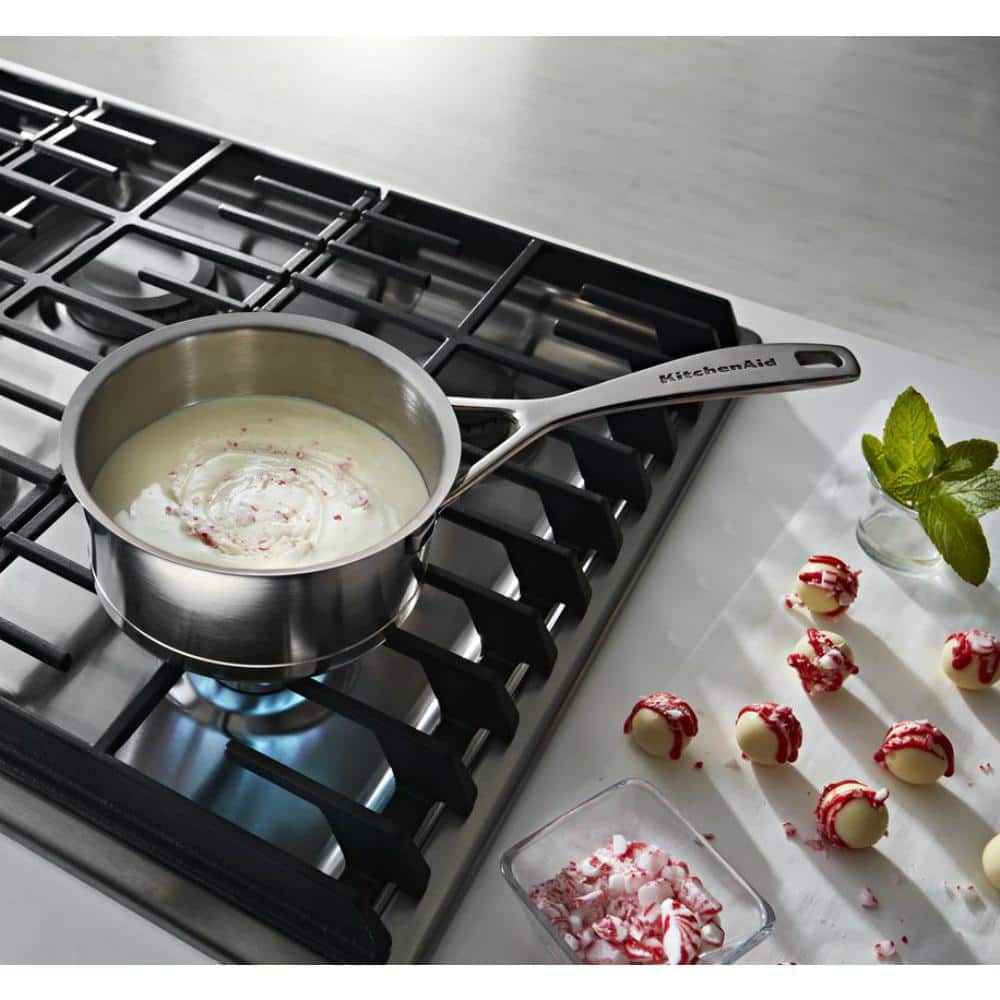 30 In. Gas Downdraft Cooktop in Stainless Steel with 4 Burners