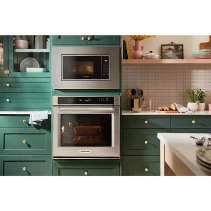 30 In. Single Electric Wall Oven with Convection Self-Cleaning in Stainless Steel