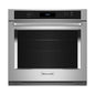 30 In. Single Electric Wall Oven with Convection Self-Cleaning in Stainless Steel