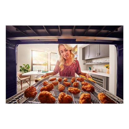 30 In. Single Electric Wall Oven with Convection Self-Cleaning in Stainless Steel