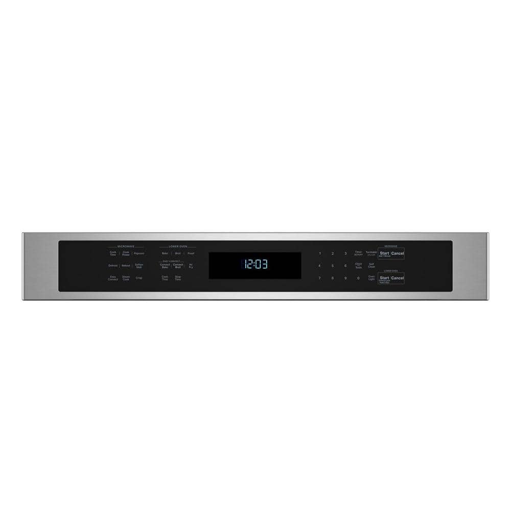 30 In. Electric Wall Oven and Microwave Combo in Stainless Steel with Air Fry Mode