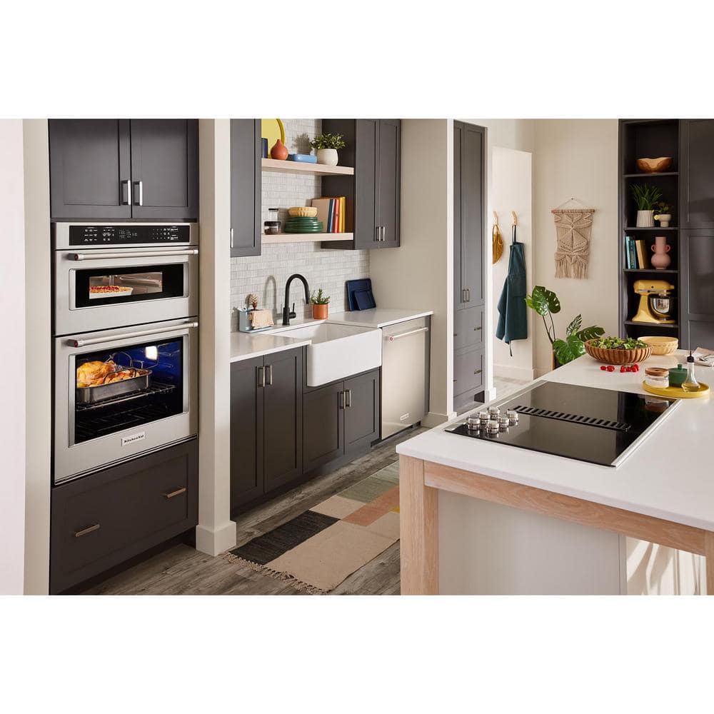 30 In. Electric Wall Oven and Microwave Combo in Stainless Steel with Air Fry Mode