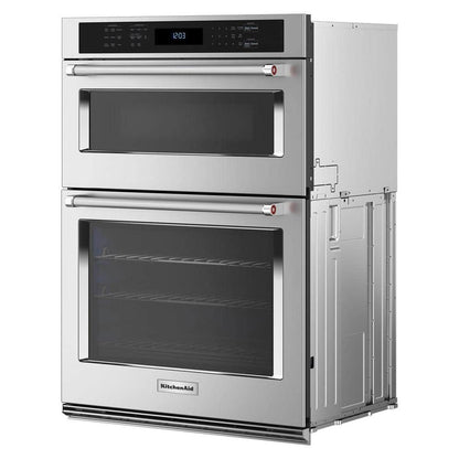 30 In. Electric Wall Oven and Microwave Combo in Stainless Steel with Air Fry Mode