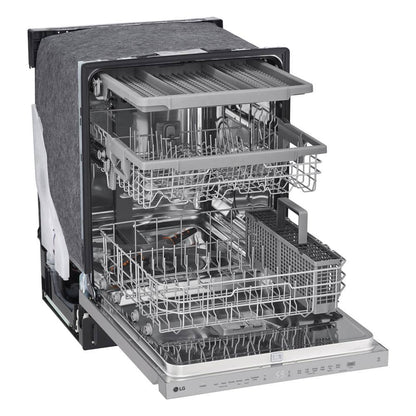 24 In. Top Control Standard Dishwasher with Quadwash in Stainless Steel