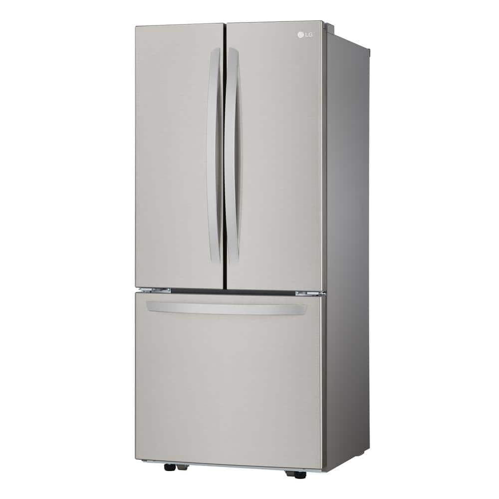 30 In. W 22 Cu. Ft. French Door Refrigerator with Ice Maker in Stainless Steel