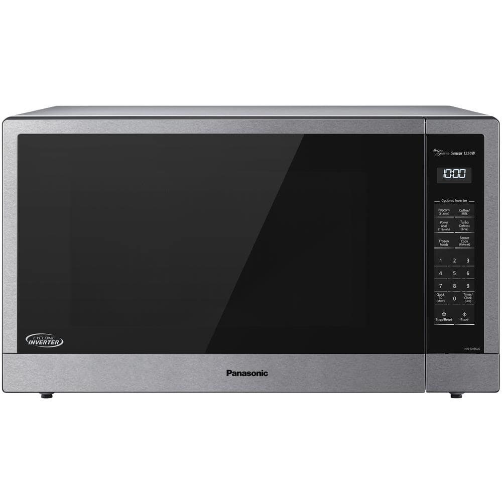 2.2 Cu. Ft. Countertop Microwave in Stainless Steel Built-In with Cyclonic Wave Inverter Technology and Sensor Cook