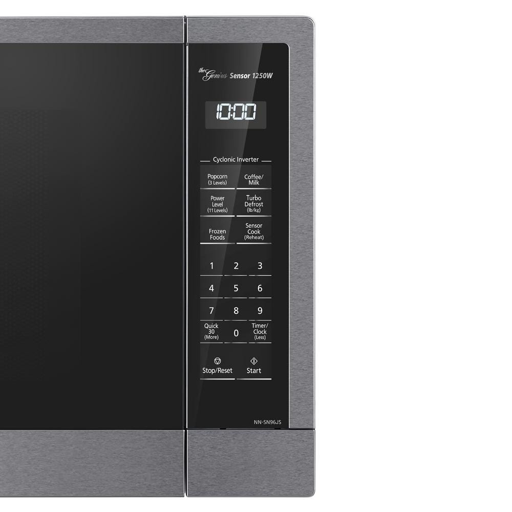 2.2 Cu. Ft. Countertop Microwave in Stainless Steel Built-In with Cyclonic Wave Inverter Technology and Sensor Cook