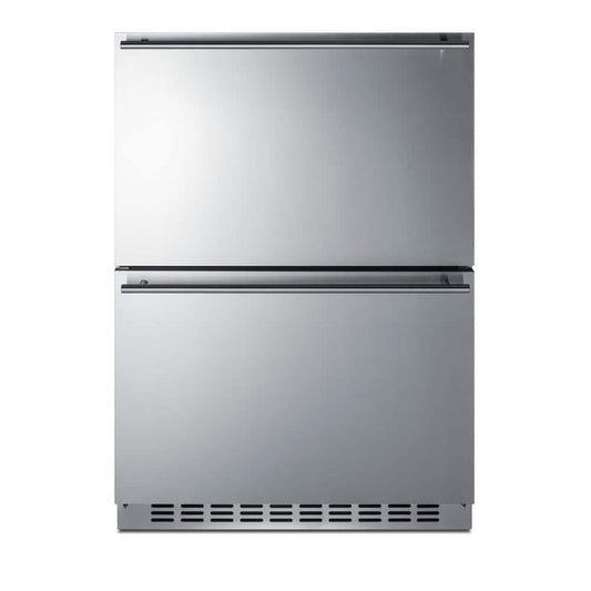 3.9 Cu. Ft. Drawer Refrigerator with Freezer in Stainless Steel