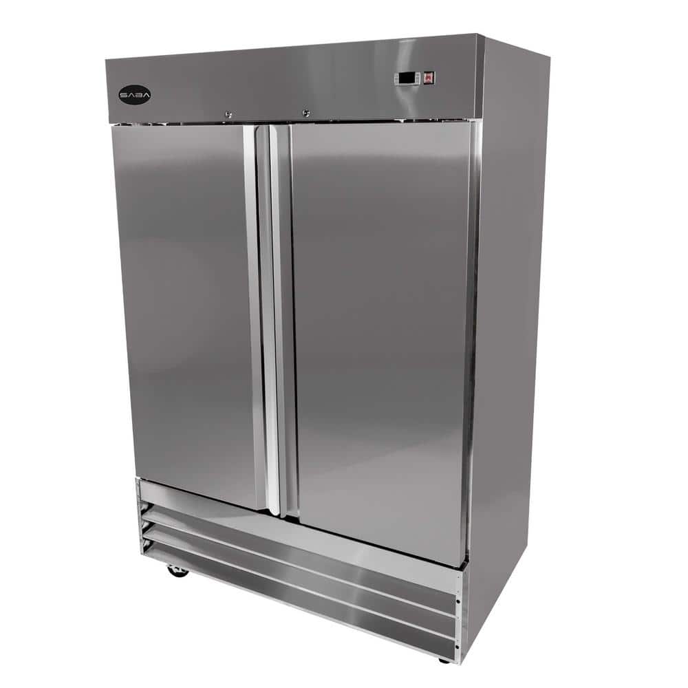 54 In. W 47 Cu. Ft. Commercial Freezerless Refrigerator in Stainless Steel