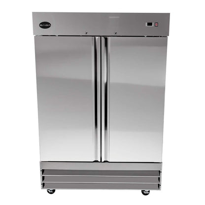 54 In. W 47 Cu. Ft. Commercial Freezerless Refrigerator in Stainless Steel