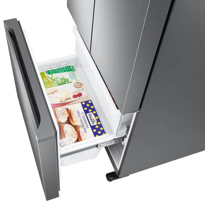 17.5 Cu. Ft. 3-Door French Door Smart Refrigerator in Stainless Steel, Counter Depth