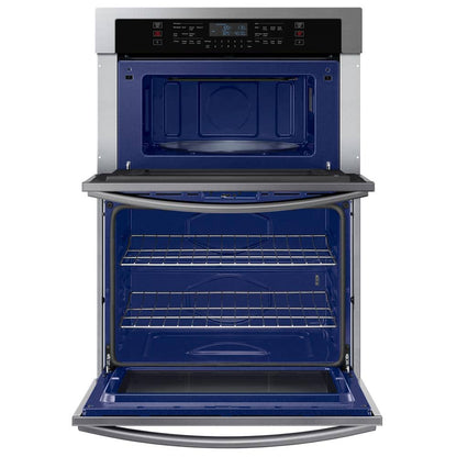 30 In. 1.9/5.1 Cu. Ft. Wi-Fi Connected Electric Microwave Combination Wall Oven in Stainless Steel