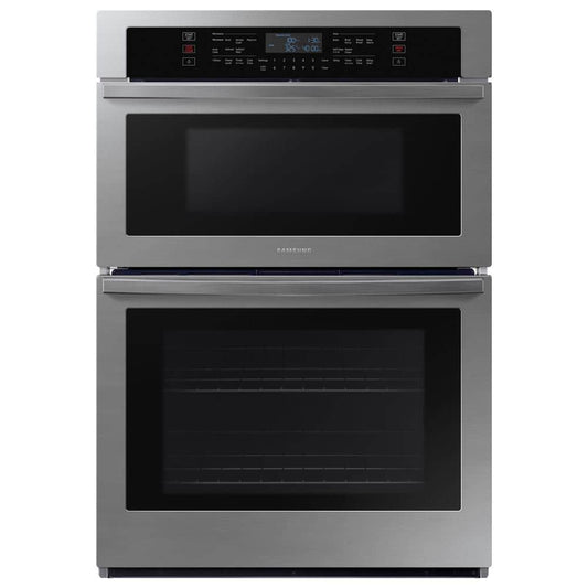 30 In. 1.9/5.1 Cu. Ft. Wi-Fi Connected Electric Microwave Combination Wall Oven in Stainless Steel