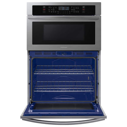30 In. 1.9/5.1 Cu. Ft. Wi-Fi Connected Electric Microwave Combination Wall Oven in Stainless Steel