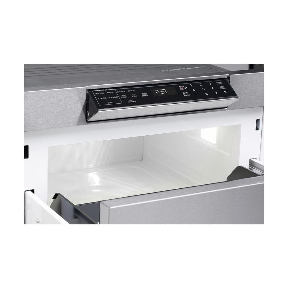 1.2 Cu. Ft. 24 In. Microwave Drawer with Concealed Controls, Built-In Stainless Steel with Sensor Cooking